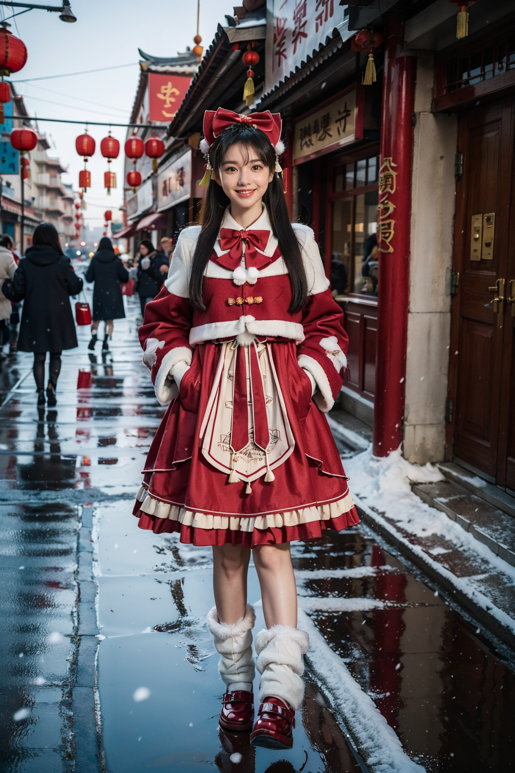 00020-2450250648-best quality, masterpiece, photorealistic, realistic, 1girl, solo, looking at viewer, smile, full body, long black hair, straigh.png